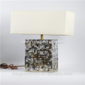 Luxury black mother of pearl inlay table lamps for Hotel and Home